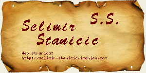 Selimir Staničić vizit kartica